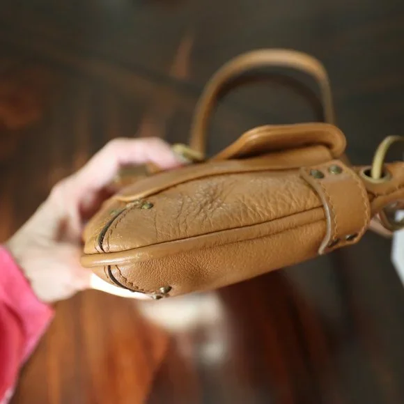 Chloe Sepia/Cinnamon Colored Pebbled Leather Shoulder Bag - Picture 7 of 15